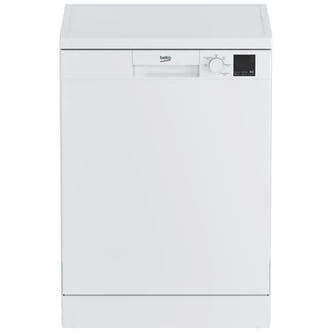 Beko DVN05C20W 60cm Dishwasher in White, 13 Place Setting E Rated