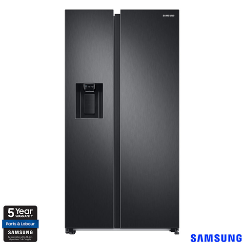 Samsung RS68A8830B1/EU, Side by Side Fridge Freezer with Plumbed Water and Ice Dispenser, F Rated in Black
