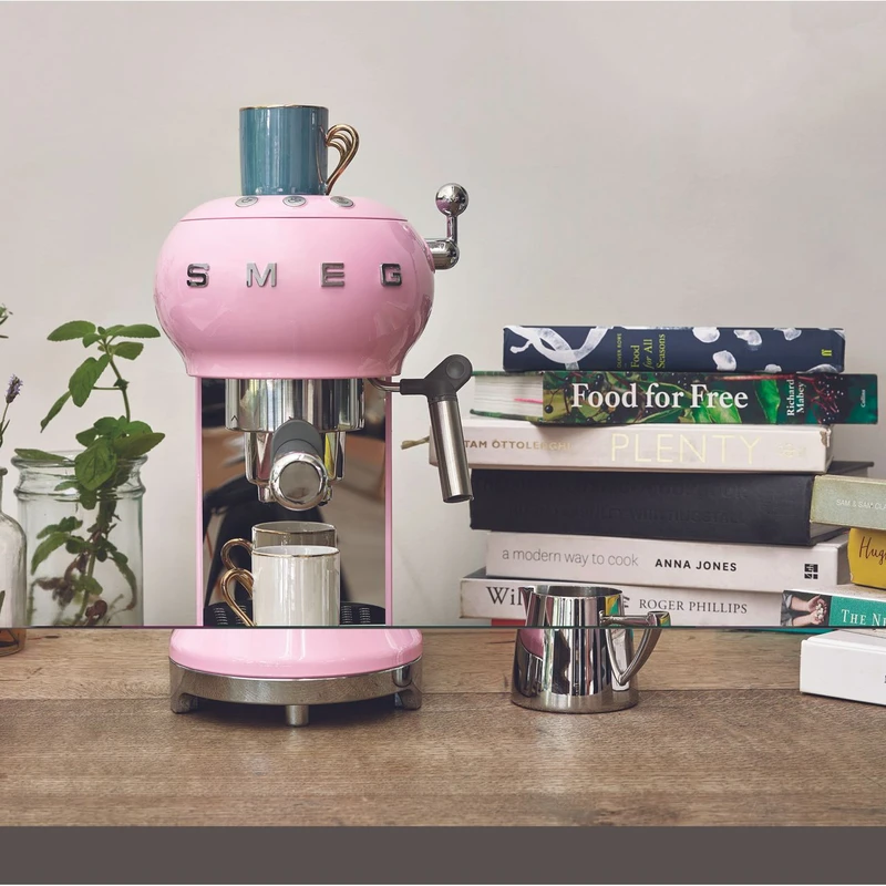Smeg 50's Retro ECF01PKUK Espresso Coffee Machine - Pink