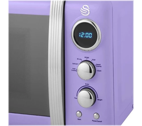 SWAN Retro SM22030PURN Solo Microwave - Purple