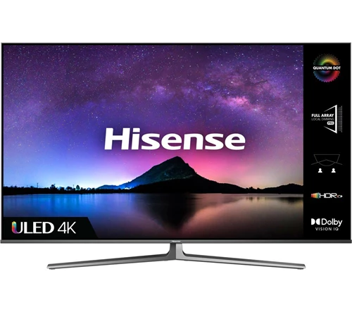 HISENSE 55U8GQTUK 55" Smart 4K Ultra HD HDR QLED TV with Alexa & Google Assistant