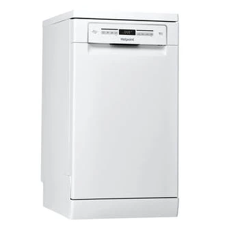 Hotpoint HSFO3T223W 45cm Dishwasher in White, 10 Place Settings E Rated