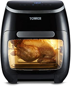 Tower Xpress Pro T17039 Vortx 5-in-1 Digital Air Fryer Oven with Rapid Air Circulation, 60-Minute Timer, 11 L, 2000 W