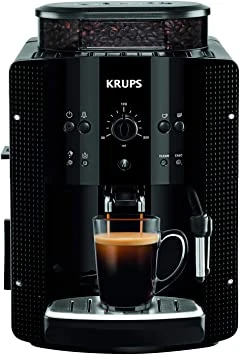 Krups EA8108 fully automatic coffee machine (automatic cleaning, 2-cup function, milk system with CappucinoPlus nozzle, 15 bar, coffee machine