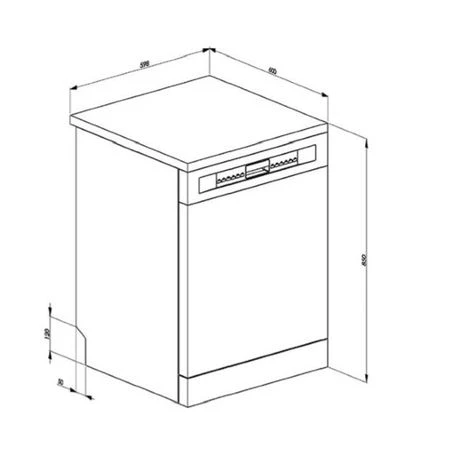 Smeg 60cm Stainless Steel Freestanding Dishwasher - DW8QSDXSA