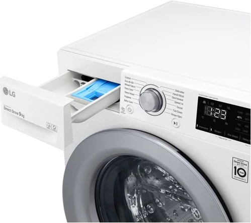 LG AI DD V3 F4V309WNE 9 kg 1400 Spin Washing Machine - White