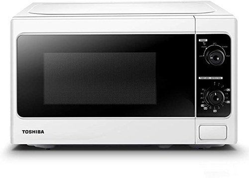 Toshiba 800 w 20 L Microwave Oven with Function Defrost and 5 Power Levels, Stylish Design – White - MM-MM20P(WH), Amazon Exclusive [Energy Class A+]