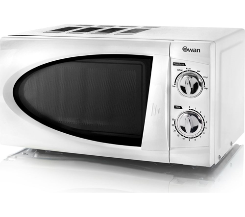 SWAN SM3090N Compact Solo Microwave - White