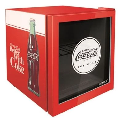 46L Coca-Cola Counter-Top Glass Door Beverage Cooler - Red