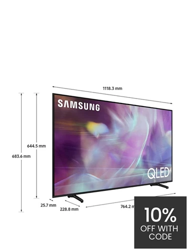 Samsung 2021 50 inch Q60A QLED 4K Quantum HDR Smart TV - Black