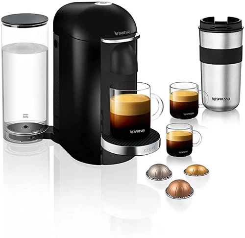 Nespresso Vertuo Plus XN900840 Coffee Machine by Krups, Black [Energy Class A]