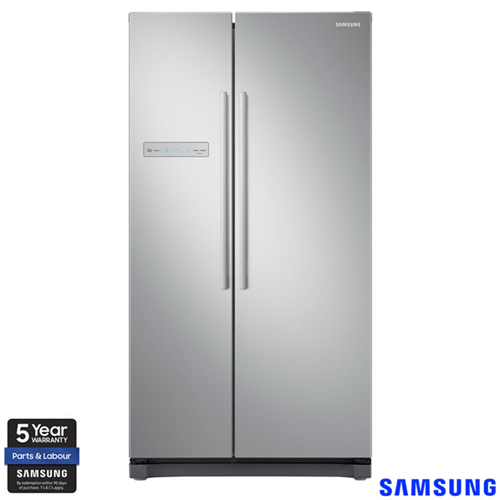 Samsung RS54N3103SA/EU, Side by Side Fridge Freezer, F Rated in Silver