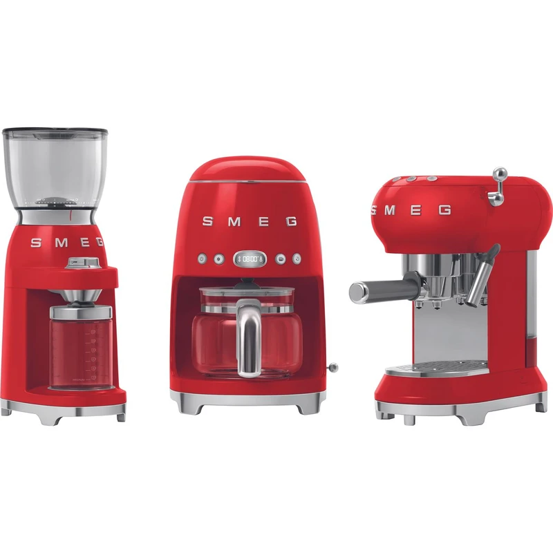 Smeg 50's Retro DCF02RDUK Filter Coffee Machine with Timer - Red