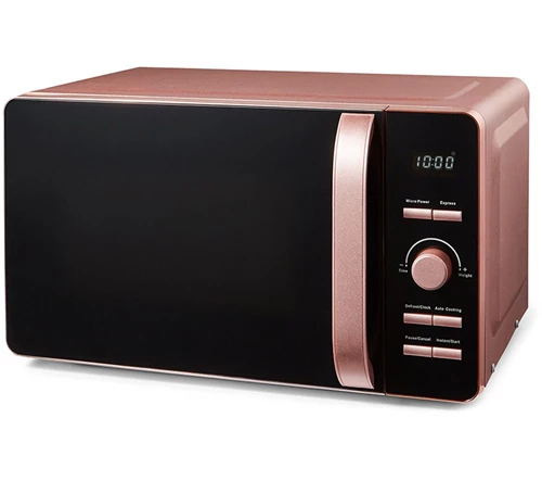 TOWER Glitz T24021PS Solo Microwave - Black & Pink
