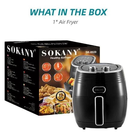 Sokany Air Fryer Healthier for Steak Chicken Sausage Chips Pie - 4.0L
