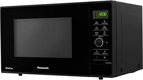 Panasonic NN-SD25HBBPQ Solo Microwave Oven with Turntable, 1000 W, 23 Litres, Black
