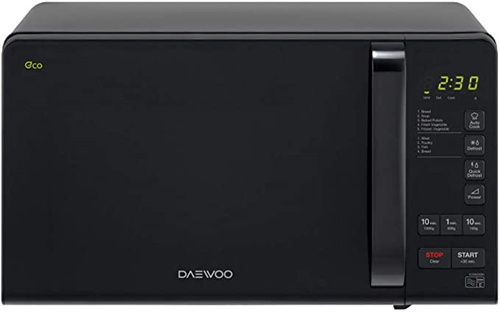 Daewoo KOR6M3RR Touch Control ECO Microwave, 800 W, 20 Litre, Black