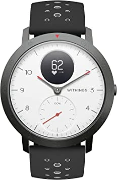 Withings Steel HR Sport - Multisport hybrid Smartwatch, connected GPS, heart rate, fitness level via VO2 max, activity and sleep tracking