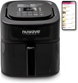 NuWave 8-Quart 6-in-1 Brio Healthy Digital Air Fryer with One-Touch Digital Controls