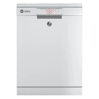 Hoover HSF5E3DFW1 60cm Dishwasher in White, 15 Place Settings Wi-Fi E