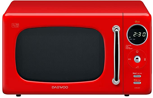 Daewoo KOR9LBKRR Touch Control Microwave with Zero Standby ECO Function, 800 W, 20 Litre, Red