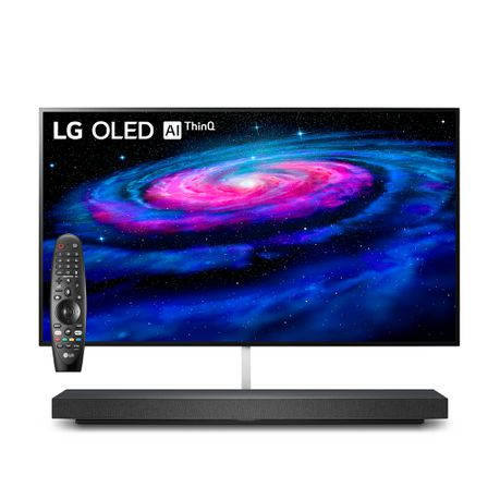 LG OLED TV 65" WX Series, 3,85mm thin Wallpaper Design with Sound Bar