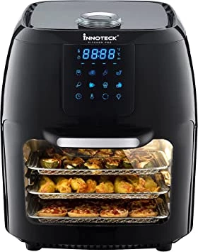 Innoteck Kitchen Pro 12Litre Digital Air Fryer Oven with Rotisserie Multi-function Smart Cooker for Air Frying, Roast, Dehydrate, Slow Cook, Fry