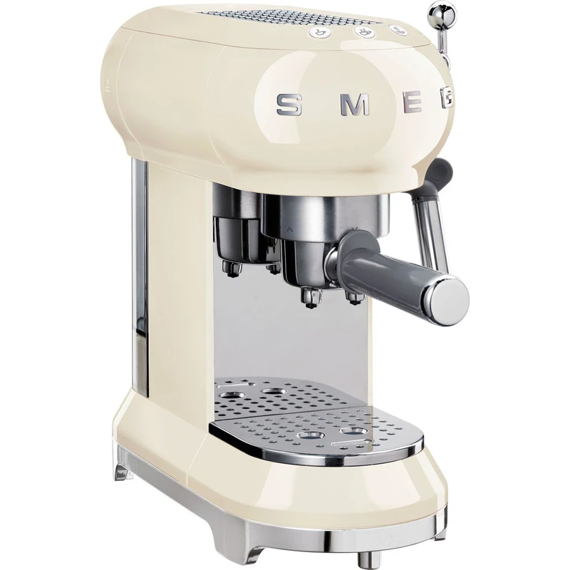 Smeg 50's Retro ECF01CRUK Espresso Coffee Machine - Cream