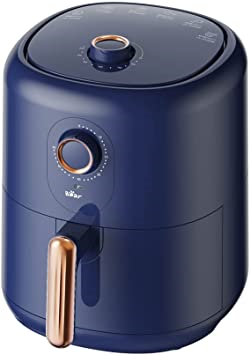 Bear Air Fryer - Navy Blue - 3 pin plug - Non-stick with Timer - 3.5L Capacity