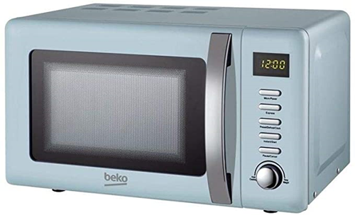 Beko MOC20200M Solo Retro Microwave 20L 800W - Blue [Energy Class A]