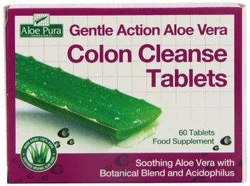 Aloe Pura Aloe Vera Gentle Action Colon Cleanse Tablets 60 tablet