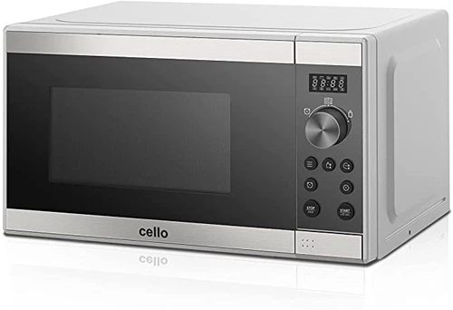 Cello 800 watt Microwave Oven with 23 Litre Capacity Stainless Steel Front and defrost function One size, AM823A2AM [Energy Class A]