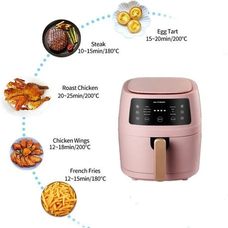 Silver Crest Digital Electric 8L Air Fryer With Extra Large Capacity 2400W - Red
