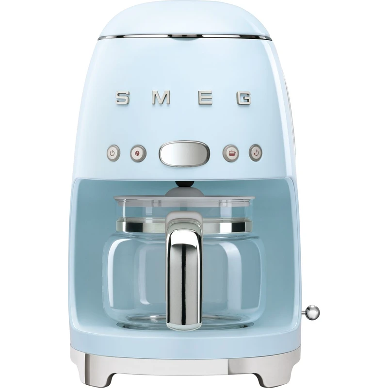 Smeg 50's Retro DCF02PBUK Filter Coffee Machine with Timer - Pastel Blue