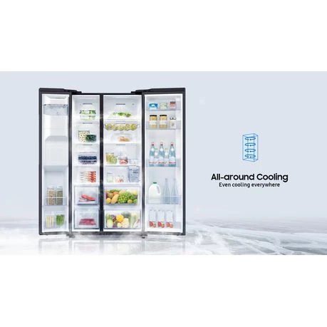 Samsung 617l, Side-By-Side With Non-Plumbed Water And Ice Dispenser