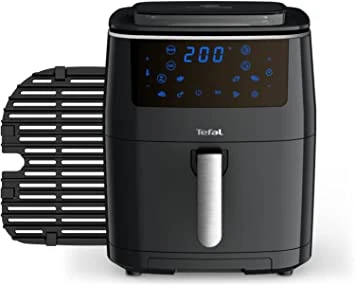 Tefal EasyFry 3in1 Digital Air Fryer, Grill & Steamer 6.2L Capacity 7 Programs inc Dehydrator Black FW201