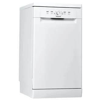 Hotpoint HSFE1B19 45cm Slimline Dishwasher in White, 10 Place Settings F