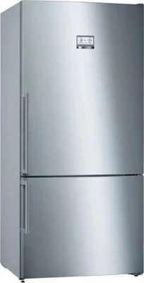 Bosch Series 6 Stainless Steel Freestanding Fridge-Freezer with Anti-Fingerprint (186 x 86cm) (Bottom Freezer)