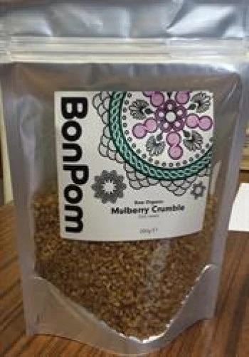 BonPom Raw Organic Mulberry Crumble 200g