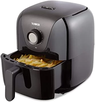 Tower T17062BF Vortx Manual Air Fryer 3L Black 1000W 1 Year Guarantee