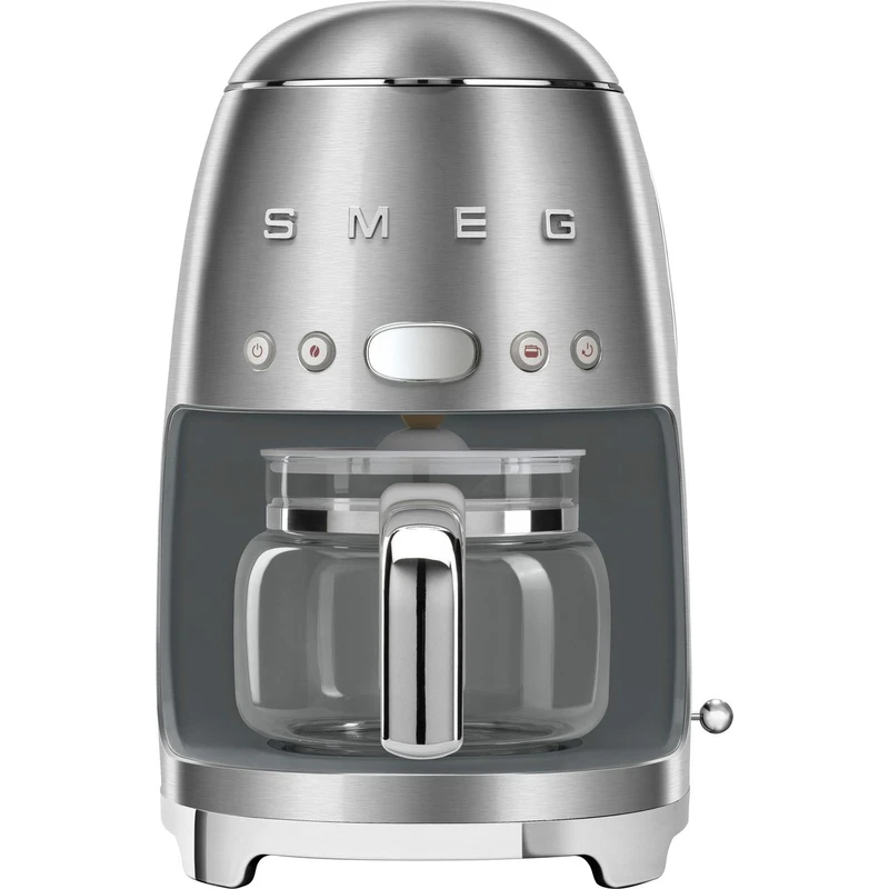 Smeg 50's Retro DCF02SSUK Filter Coffee Machine with Timer - Stainless Steel
