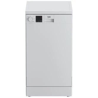 Beko DVS05C20W 45cm Slimline Dishwasher White 10 Place Setting E Rated