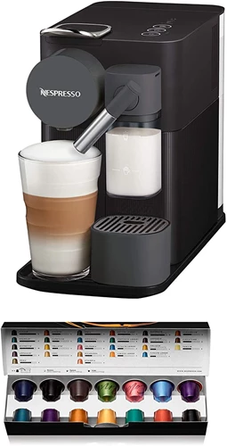 De'Longhi Lattissima One, Single Serve Capsule Coffee Machine, Automatic Frothed Milk, Cappuccino and Latte, EN500.B, Black