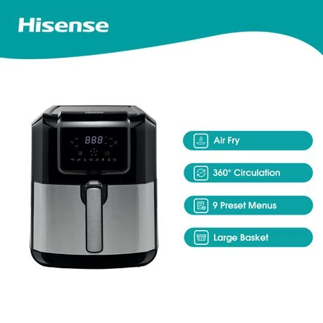 Hisense 6.3L Air Fryer with Digital Touch Control Panel
