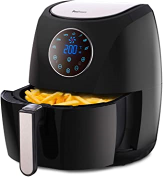 Pro Breeze 4.2L Air Fryer 1400W with Digital Display, Timer and Fully Adjustable Temperature Control for Healthy Oil Free & Low Fat Cooking