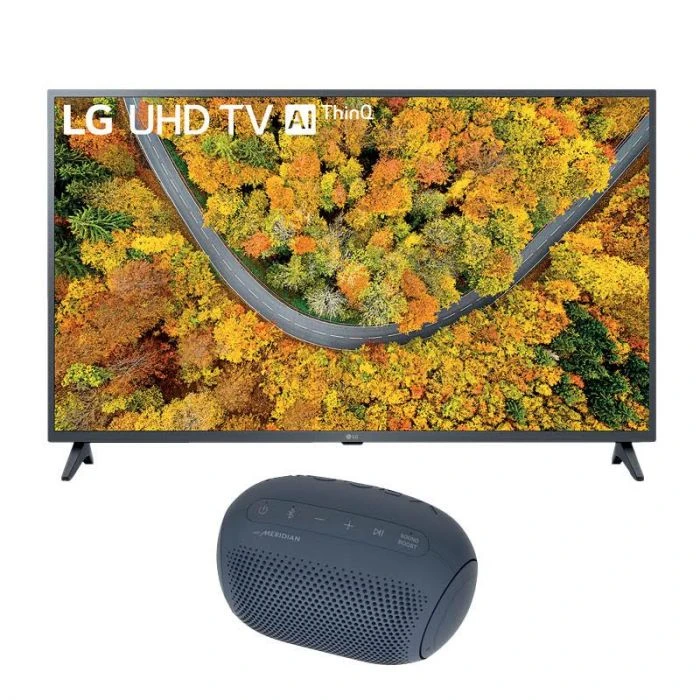 "LG 43-inch 4K SM UHD AI TV (43UP7500) LG XBOOMGo PL2 Bluetooth speaker"