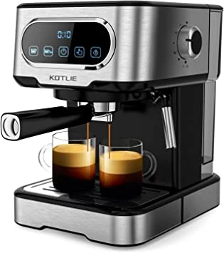 KOTLIE Coffee Maker with Digital Touch Panel, Rotating Steam Tube, 20 Bar High Pressure, 2022 New Version