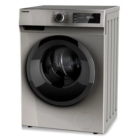 Toshiba 8kg Front Load Inverter Washing Machine - 1200rpm - Silver