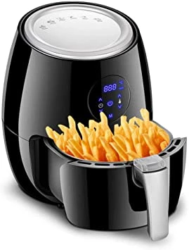 SND-A Air Fryer,1350-Watt Electric Hot Air Fryers Oven & Oilless Cooker for Roasting,LED Digital Touchscreen with 7 Presets,Nonstick Basket