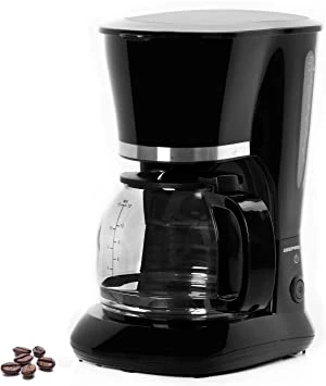 Geepas 1.5L Filter Coffee Machine | 800W Coffee Maker for Instant Coffee, Espresso, Macchiato & More | Boil-Dry Protection, Anti-Drip Function